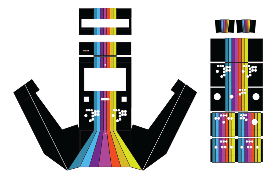 Polycade Neon Stripes