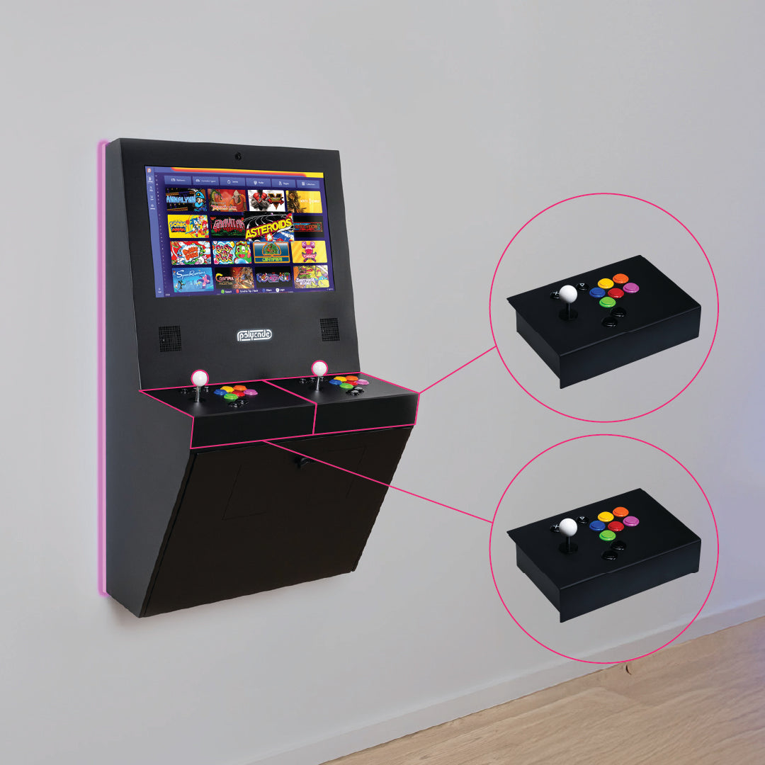 Polycade Sente: Black Dual Controller