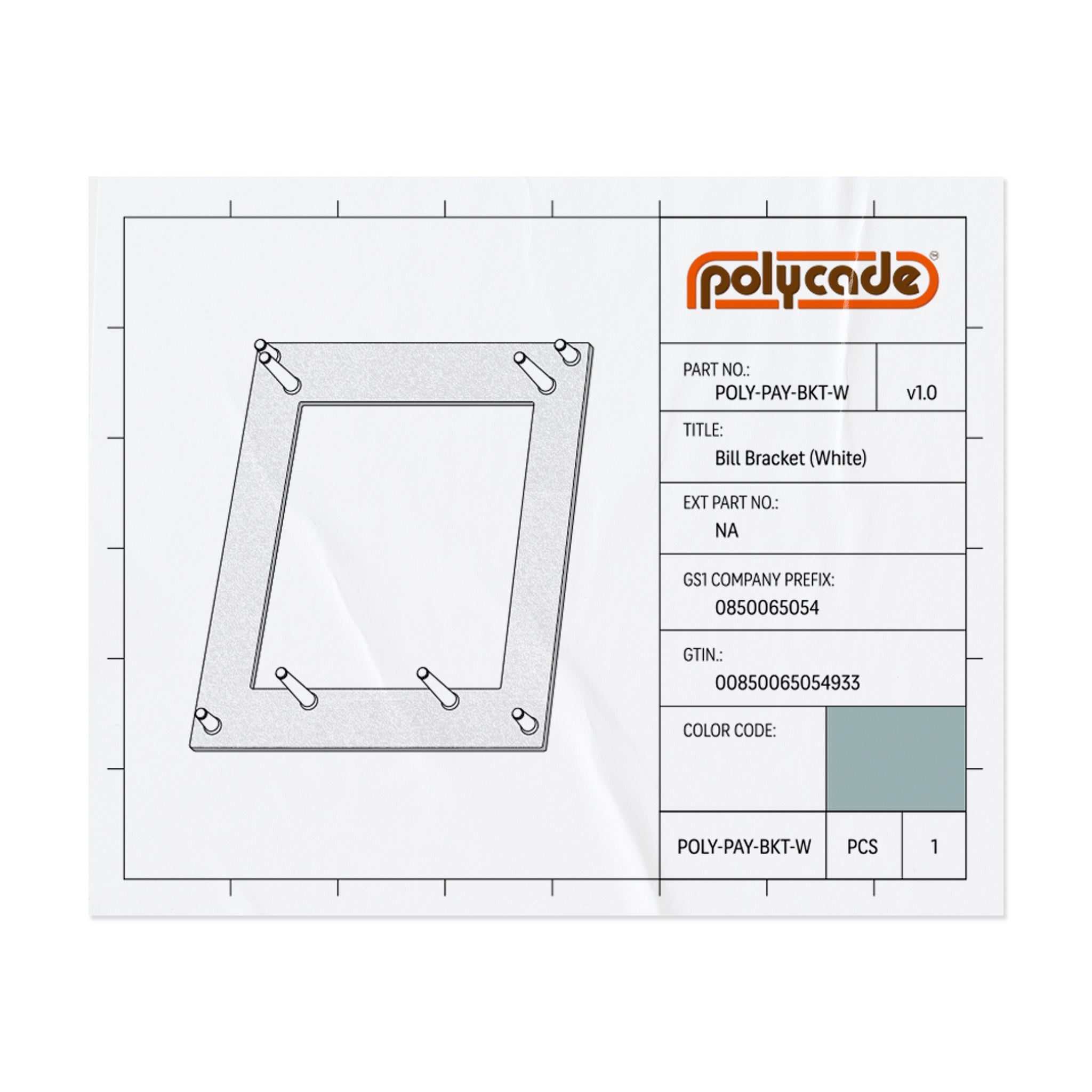 Bill Validator Bracket
