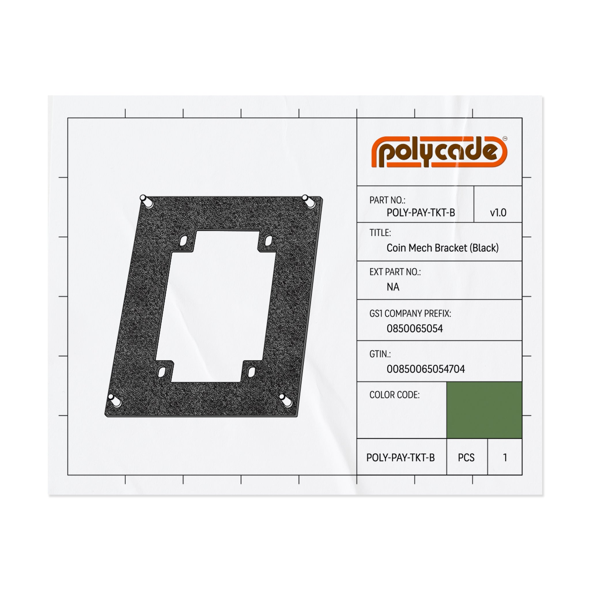 Coin Mech Bracket