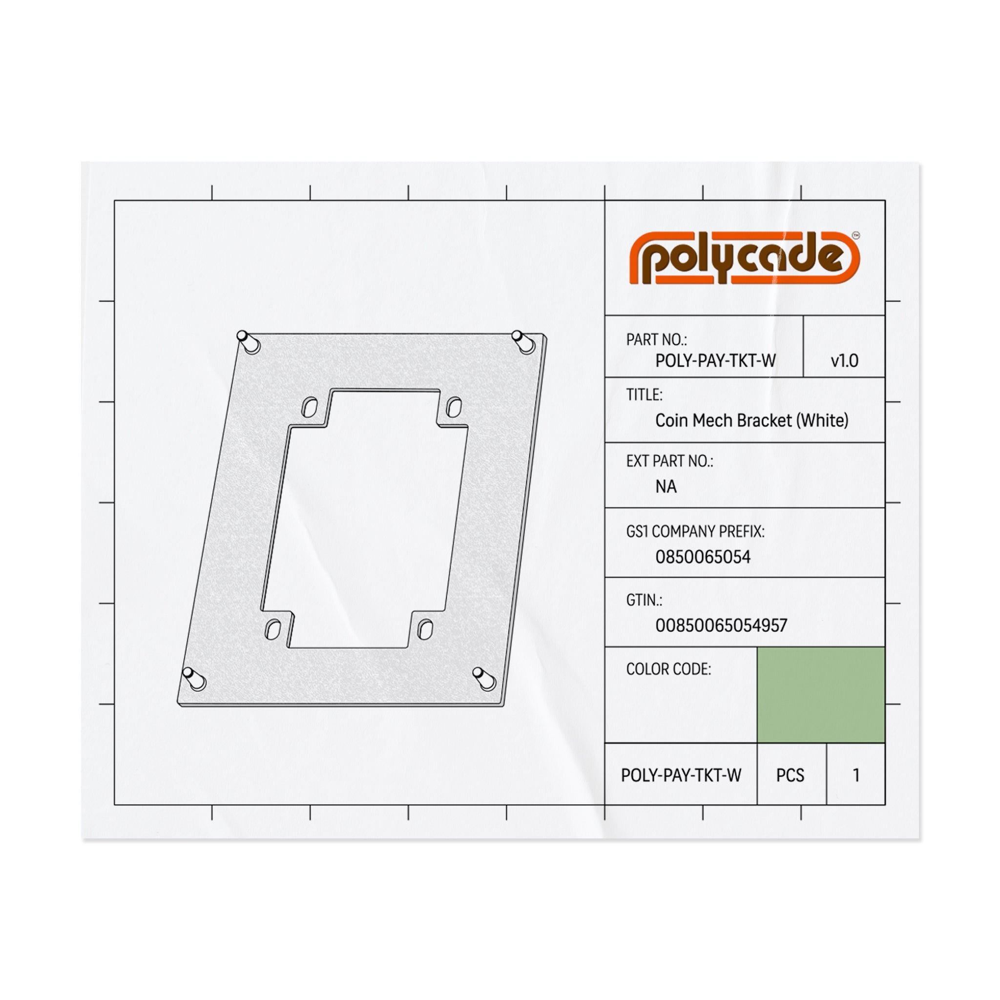 Coin Mech Bracket