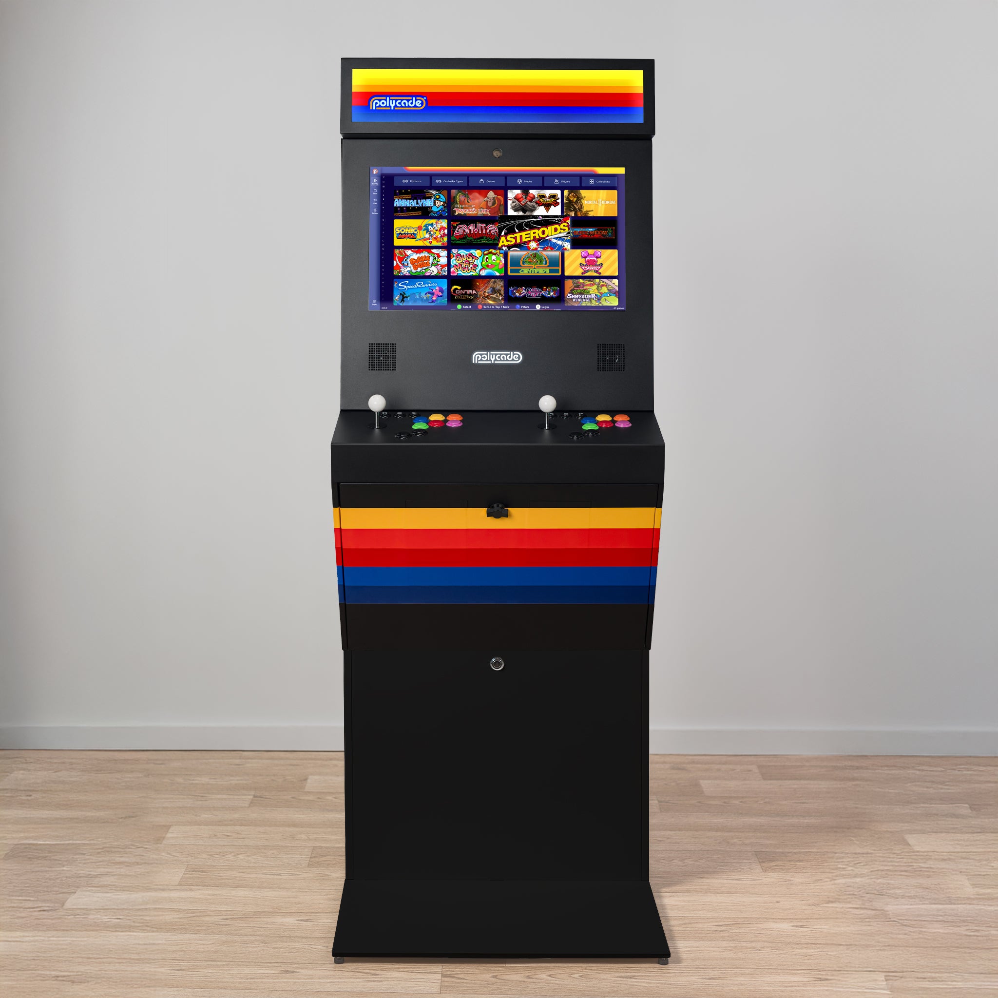 Striped Freestanding Sente + Marquee: Black