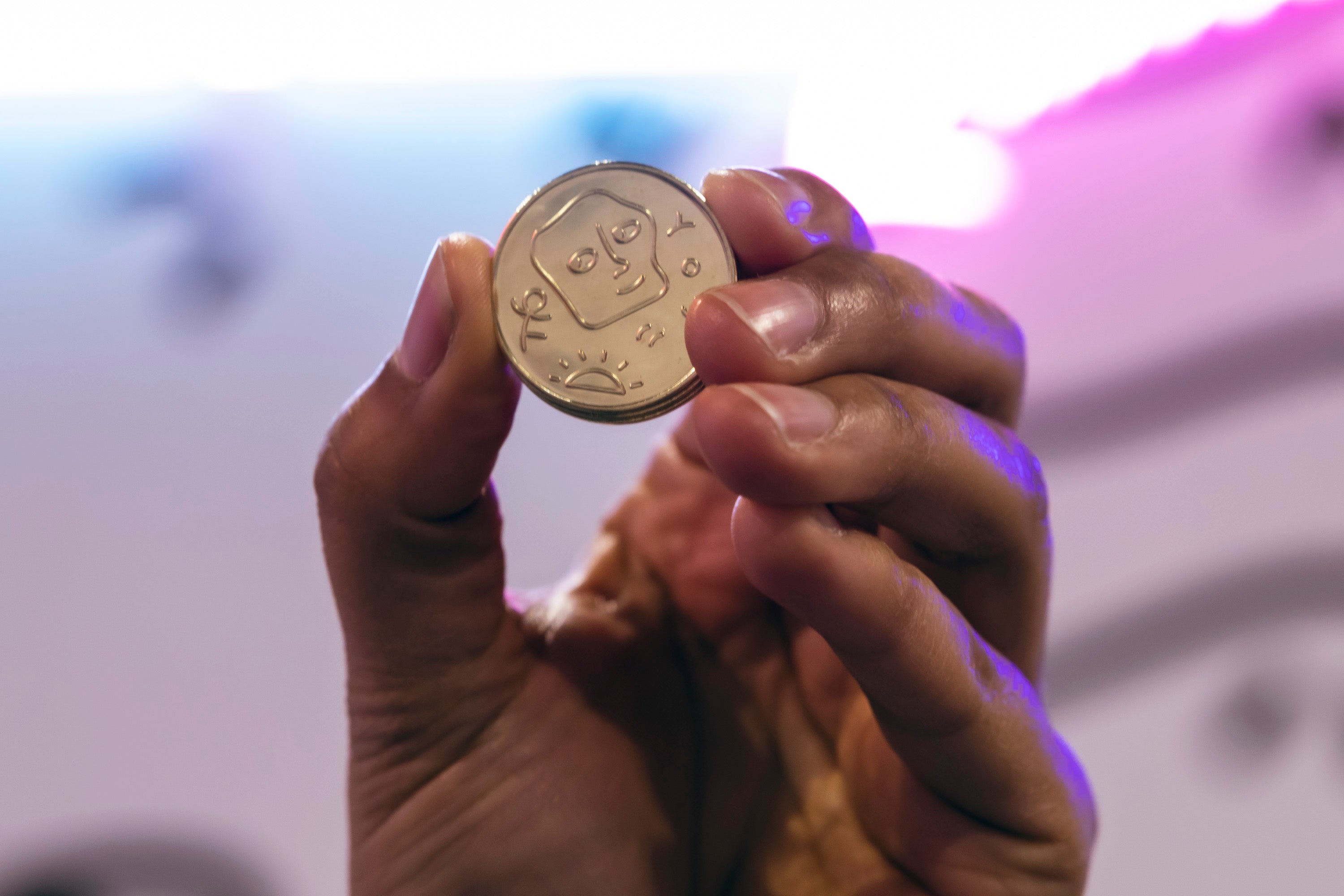 Arcade Token - Asteroids by Shantell Martin