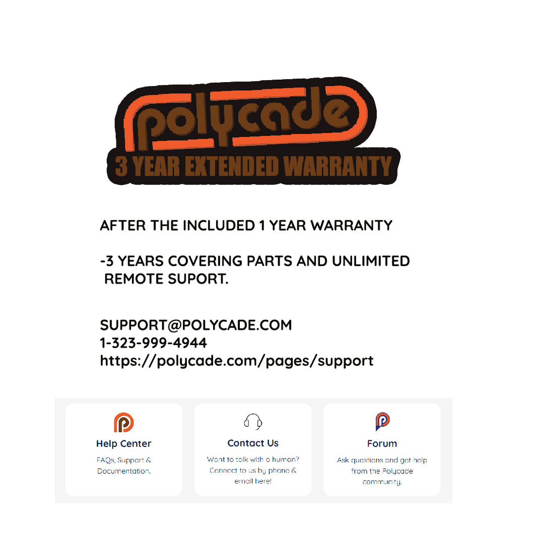 Polycade 3 Year Extended Warranty