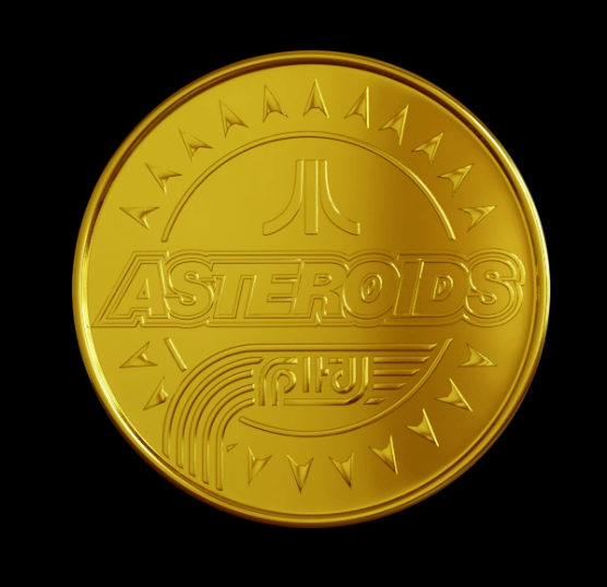 Arcade Token - Asteroids by Shantell Martin